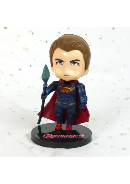 6 Adet Mini Karikatür Avengers Örümcek Adam Kaptan Amerika Bebek Ekran Kalıp Çocuklar Biblo (Yurt Dışından) fırsatları