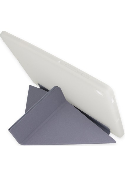 Apple iPad 10. Nesil 10.9 Inç A2757 A2777 A2696 Uyumlu Kılıf Y Smart Cover Standlı Uyku Modlu Kalem Yerli Mars Kapak Lila