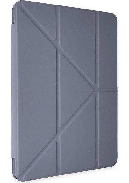 Apple iPad 10. Nesil 10.9 Inç A2757 A2777 A2696 Uyumlu Kılıf Y Smart Cover Standlı Uyku Modlu Kalem Yerli Mars Kapak Lila
