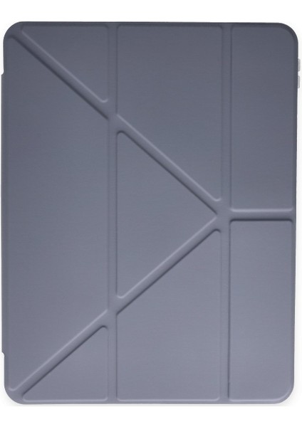 Apple iPad 10. Nesil 10.9 Inç A2757 A2777 A2696 Uyumlu Kılıf Y Smart Cover Standlı Uyku Modlu Kalem Yerli Mars Kapak Lila