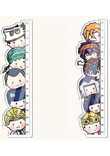 1 Adet Karikatür Anime Jojos Tuhaf Macera Cosplay Akrilik Cetveller Şekil Kujo Jotaro Öğrenci Ölçüm Terazisi Cetvel Oyuncaklar Hediyeler (Yurt Dışından) indirimleri