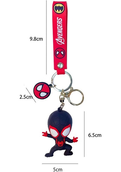 Disney Marvel Karikatür Örümcek Adam Kolye Anahtarlık Anahtarlık Anime Aksiyon Figürleri Koleksiyon Model Oyuncaklar Çocuklar Için Takı Hediyeler (Yurt Dışından)