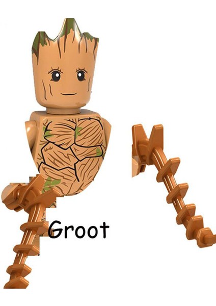 Kahramanlar Groot Yıldız Efendisi Guardians Galaxy Brock Modeli Aksiyon Figürü Blokları Inşaat Yapı Tuğlası Oyuncaklar Çocuklar Için (Yurt Dışından)