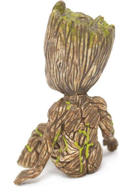 Guardians Of Galaxy Oturan Ağaç Adam Figürü Bebek Groot Modeli Masa Dekoru Çocuk Biblo (Yurt Dışından)