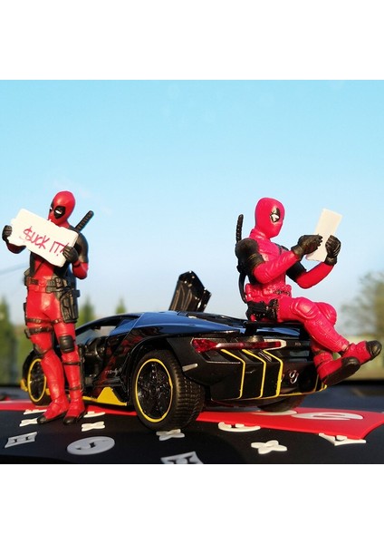 Disney Marvel Deadpool Aksiyon Figürleri Mini Bebek Araba Dekorasyon Karikatür Anime Film Heykelcik Pvc Koleksiyon Modeli Çocuklar Hediye (Yurt Dışından) modelleri