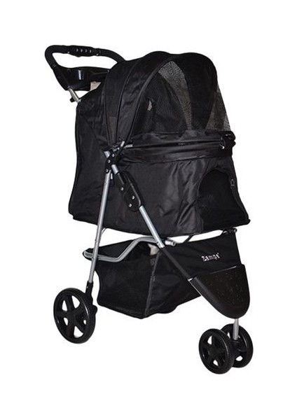 Triboro Kedi & Köpek Arabası Siyah, 45X80X90CM