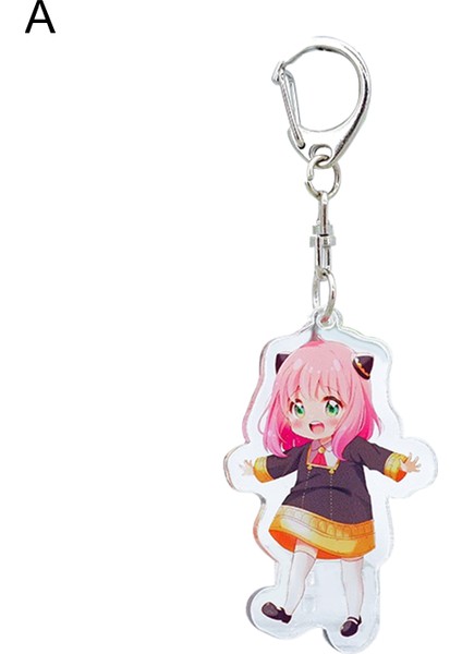 Akrilik Anahtarlık Şeffaf Karikatür x Ailesi Kolye Aksesuarları (Yurt Dışından) fiyatları