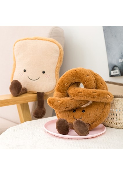 Yumuşak Karikatür Figürü Pretzel Crossant Tost Ekmeği Bebek Peluş Gıda Oyuncak Dolması Baget Haş Yumurta Dekor Bebek Kız Çocuk Doğum Günü Için (Yurt Dışından)