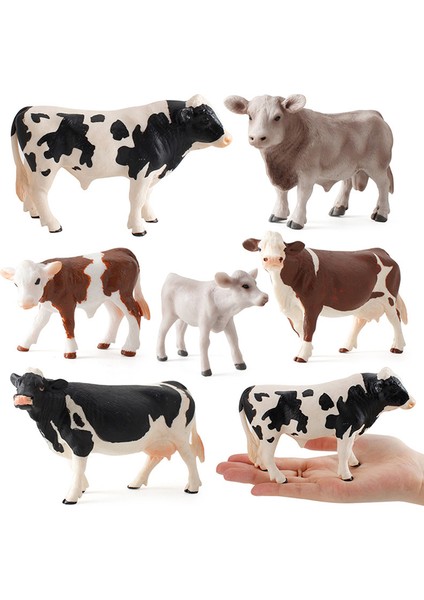 Hayvanat Bahçesi Çiftliği Eğlenceli Oyuncaklar Modeli Inek Simüle Hayvan Plastik Modeller Eğitici Oyuncaklar (Yurt Dışından) modelleri