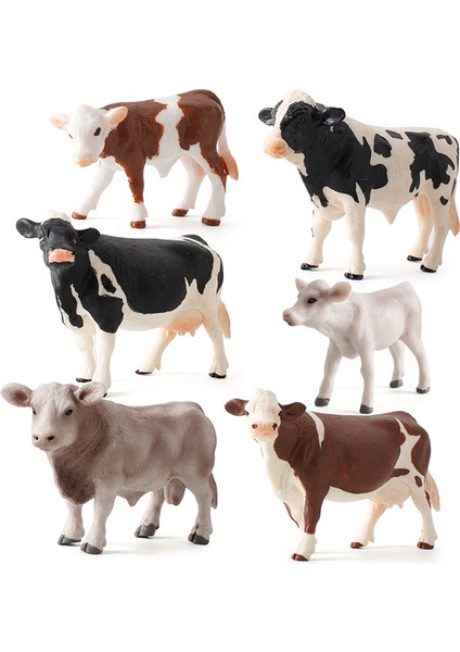 Hayvanat Bahçesi Çiftliği Eğlenceli Oyuncaklar Modeli Inek Simüle Hayvan Plastik Modeller Eğitici Oyuncaklar (Yurt Dışından) fırsatları