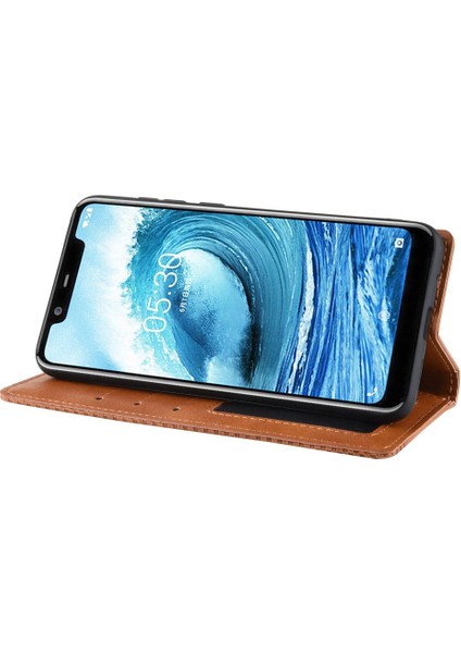Nokia 5.1 Artı Cüzdan Manyetik Kapatma Pu Deri Için Kılıf (Yurt Dışından) indirimleri
