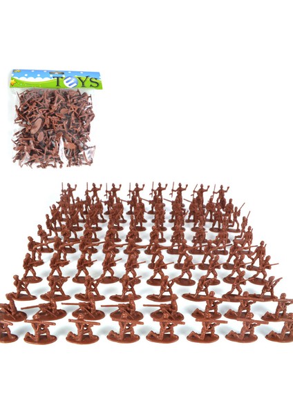 100 Adet Çocuk Oyuncağı Mini Klasik Askeri Askerler Figürleri Modelleri Playset Masa Dekoru Yürümeye Başlayan Ordu Erkekler Çocuk Oyuncak Hediye Aksesuarları (Yurt Dışından)