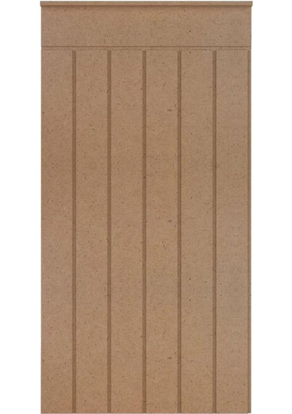 Iskandınav Model( 54 x 104 cm )Dekoratif Duvar Paneli Boyanabilir Ahşap 6 mm Ham Mdf Duvar Paneli