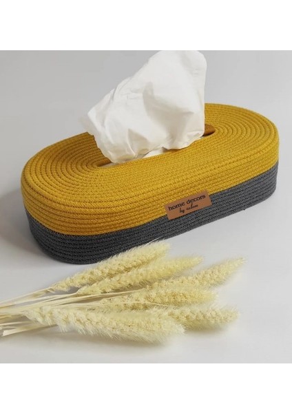 Oval Peçetelik Pamuk Jüt Hasır Peçetelik Sofra Dekoratif Sepet Hasır Sepet DÜZENLEYICI-27X15X8CM