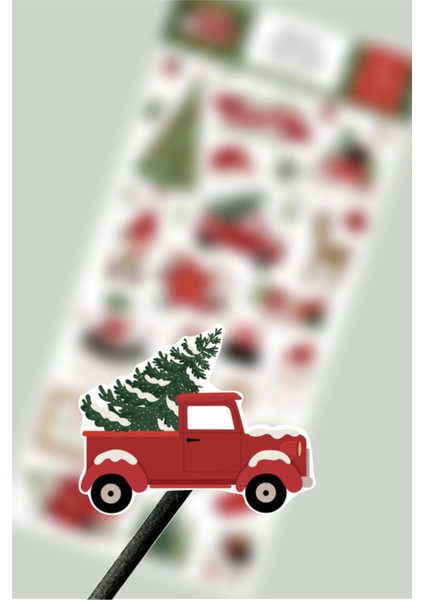 Yeni Yıl Etiketi, Gnome For Christmas Sticker fiyatları