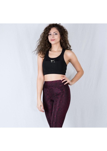 Outlet Bul Kadın Slim Fit Süngersiz Spor Dalğiç Kumaş Delikli Crop Atlet