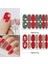 14 Ipuçları 3D Noel Tırnak Etiket Tam Sarar Tırnak Kaydırıcı Soyulabilir Nail Art Süslemeleri Manikür Için Kendin Yap Çıkartmalar Çivi Için (Yurt Dışından) 3
