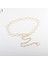Ketting Riem Vrouwen Riem Taille Keten Kleding Riem Goud Zilver Jurk Taille Keten Smalle Metalen Ketting Lange Püskül Sterren Pentagram (Yurt Dışından) 1