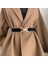 2022 Nieuwe Vrouwen Riemen Mode Metalik Driehoek Gesp Decoratie Riem Dames Elastische Canvas Tailleband Voor Trouwjurk Overjas (Yurt Dışından) 3