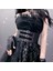 2022 Moda Harajuku Korse Punk Goth Retro Dış Giyim Siyah Bel Mühür Gömlek Elbise Tasarımcısı Tüm Maç Elastik Ayarlanabilir Kemer (Yurt Dışından) 1