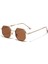 Poligon Metal Güneş Gözlüğü Vintage Çerçeve Kadın Güneş Gözlüğü Erkekler Lüks Marka Tasarım Güneş Gözlüğü Kadın Ayna Gafas De Sol UV400 (Yurt Dışından) 1