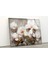 Beyaz Çiçekler Temperli Cam Duvar Tablosu 2