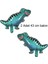 Tyrannosaurus Shape Şekilli Yeşil Renk Dinozor Folyo Balon 43 cm 2 Adet 1