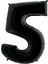 Siyah Renk 5 Rakam Folyo Balon 100 cm 1