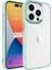 Apple iPhone 15 Pro Max Kılıf Krom Silikon Arkası Şeffaf + Ekran Koruyucu 1
