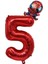 2 Adet Marvel Anime Figürü Örümcek Adam Kawaii 32 Inç Dijital Alüminyum Balon Seti Aksiyon Figürü Çocuklar Doğum Günü Partisi Dekor Oyuncak (Yurt Dışından) 1