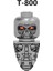 Film Kafatası Terminatör T800 Robot Yapı Taşları Mini Aksiyon Figürü Oyuncakları (Yurt Dışından) 1