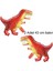 Tyrannosaurus Shape Şekilli Kahve Renk Dinozor Folyo Balon 43 cm 2 Adet 1