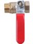 Bradoo- Erkek Dişi M/f Dişli 1/2 Inç Tam Bağlantı Noktalı Pirinç Su Küresel Vanası ve 10MM x 1/4 Inç Pt Erkek Dişli Pirinç Küresel Vana (Yurt Dışından) 3
