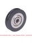 6*39*8mm Vites Kapı Kasnağı Içbükey Tekerlek U Oluklu Tel Halat Hat Üzerinde Tekerlek, Kauçuk Sarılmış Plastik Naylon Rulman Rulo (Yurt Dışından) 1