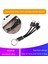3'ü 1 Arada Örgülü USB Şarj Kablosu Anahtarlık Mikro USB Şarj Kablosu (Yurt Dışından) 4