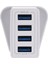USB Şarj Cihazı Hızlı Duvar Şarj Cihazları Cep Telefonu Şarj Cihazı Iphone Samsung Xiaomi 4 Muti Bağlantı Noktası 5.1A USB Güç Adaptörü Istasyonu Ingiltere Tak (Yurt Dışından) 5