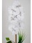 Mermer Desenli Dekoratif Yapay Çiçek Mini Orkide 55 cm 2