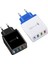 Evrensel 4 Port USB Şarj Aleti Seyahat 5 V/3A Telefon Adaptörü iPhone Samsung Akıllı Telefon Için Akıllı Şarj Kafası USB Hızlı Şarj Cihazı (Yurt Dışından) 3