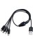 Çoklu 4'ü 1 Arada USB C Uzun Şarj Kablosu Şarj Kablosu Çoklu Bağlantı Noktaları Cep Telefonları Için Şarj Kablosu Tip C Konektörü (Yurt Dışından) 5