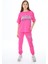 Pembe Yazı Baskılı Kız Çocuk Takım 17858 1