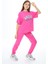 Pembe Yazı Baskılı Kız Çocuk Takım 17858 2