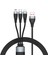 ADC-008 66W Usb'den Usb-C/type-C'ye + 8 Pin + Mikro USB 3'ü 1 Arada Tam Uyumlu Hızlı Şarj Veri Kablosu, Uzunluk:2 M (Yurt Dışından) 2
