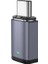 Parça USB C Erkek - Dişi Tip C Manyetik Adaptör 100 W Pd Hızlı Şarj Mıknatısı USB C Veri Adaptörü, Düz (Yurt Dışından) 2