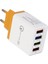 Ab/abd Tak 4 USB Bağlantı Noktası Qc3.0 Hızlı Şarj Seyahat Duvar Şarj Cihazı Güç Adaptörü (Yurt Dışından) 4