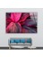 Botanik Pembe Yapraklar Temperli Cam Duvar Tablosu 5