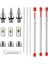 Nanlıy-10 Parça Airbrush Memesi Iğne Memesi Kapağı Kiti Anahtarı ile Airbrush Yedek Parçalar Airbrush Püskürtücü Aksesuarları Için (Yurt Dışından) 2