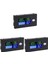 3x Kapasiteli Monitör, 10-100V Metre, 12V 24V 48V Yüzde Gerilim Fahrenheit Sıcaklık Göstergesi Ölçer (Yurt Dışından) 2