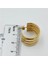 Çelik Gold 3'lü Model Küpe 5