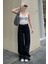 Siyah Straight Wide Kadın Jean MG2000 1