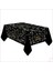 Iyiki Doğdun Siyah & Altın Masa Örtüsü, 120CM x 180CM 1